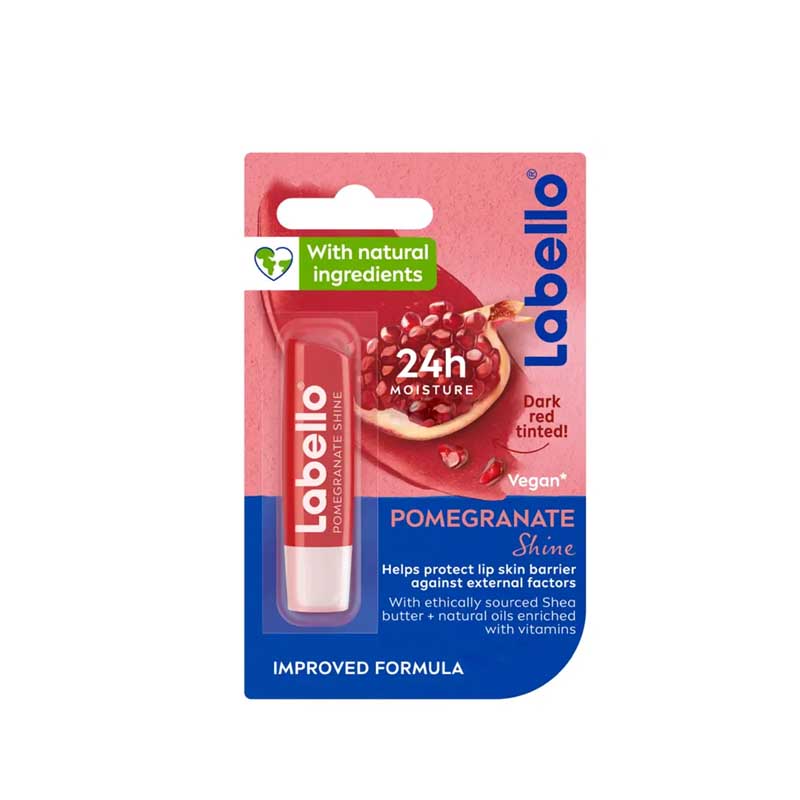 بالم لب لبلو LABELLO مدل Pomegranate Shine با رایحه انار و حجم 4.8 گرم